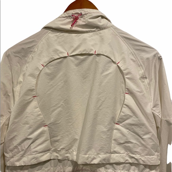 lululemon Run Jacket White/Pink Size 10 - Picture 4 of 12